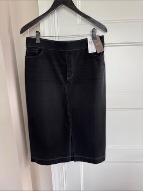 J. Jill Black Pull On Pencil Skirt - Small